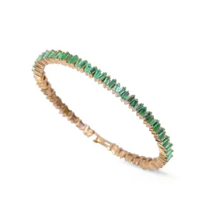 EMERALD BAGUETTE PICKET BANGLE