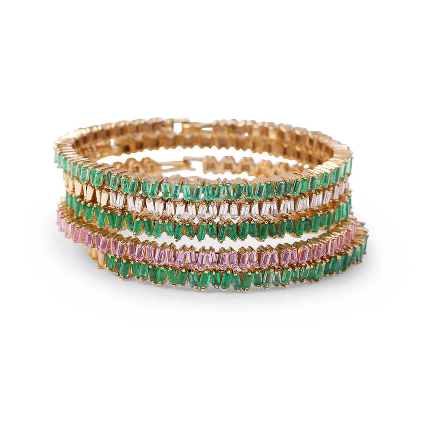 EMERALD BAGUETTE PICKET BANGLE