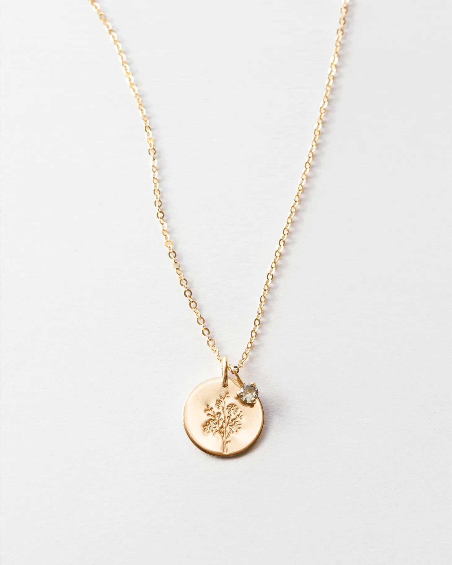 Flora Birthstone Necklace