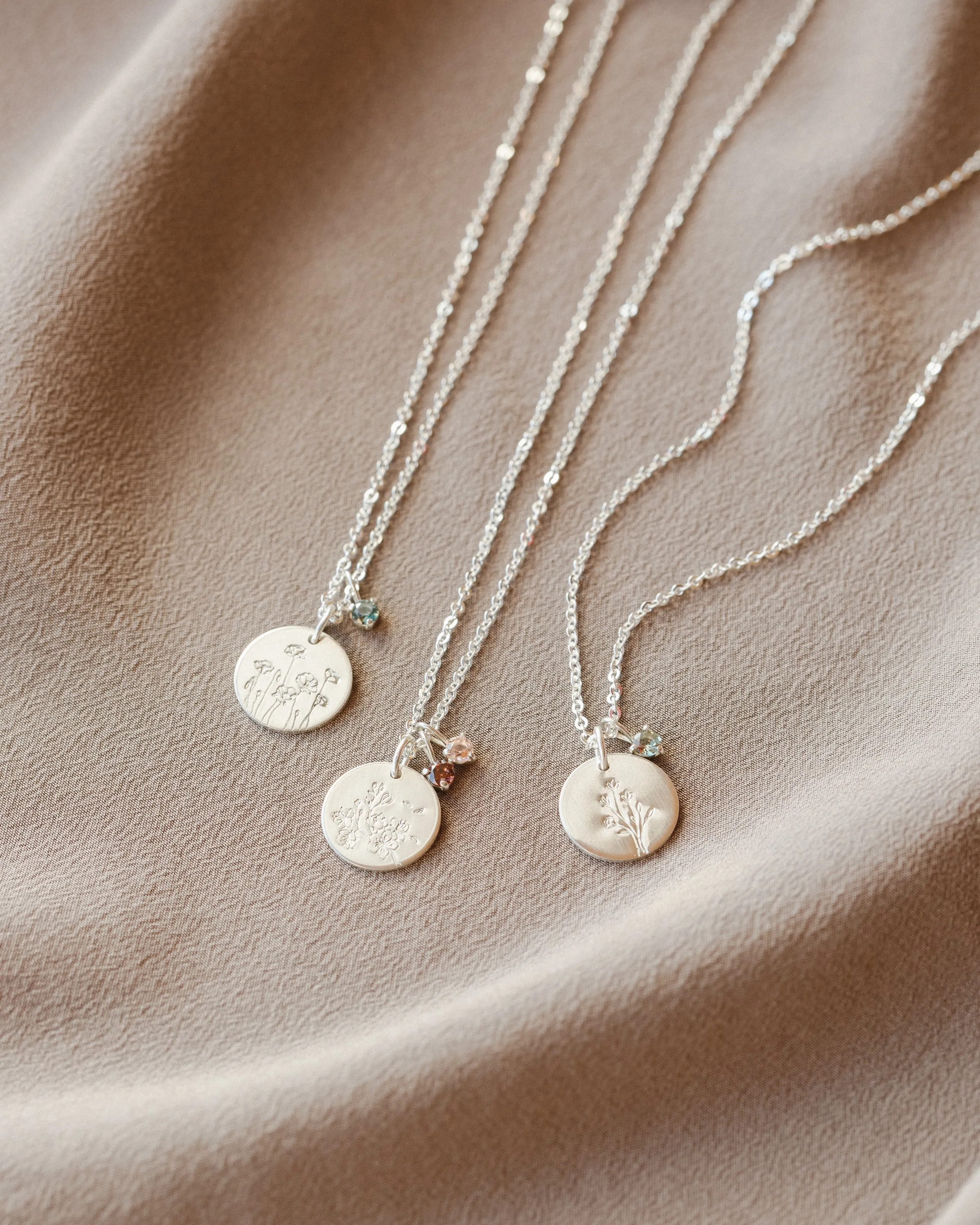 Flora Birthstone Necklace