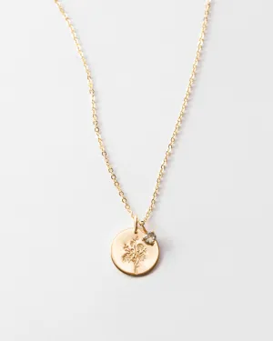 Flora Birthstone Necklace