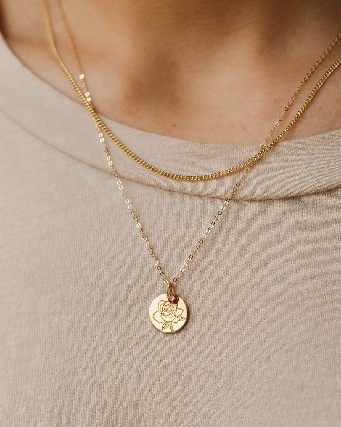 Flora Birthstone Necklace