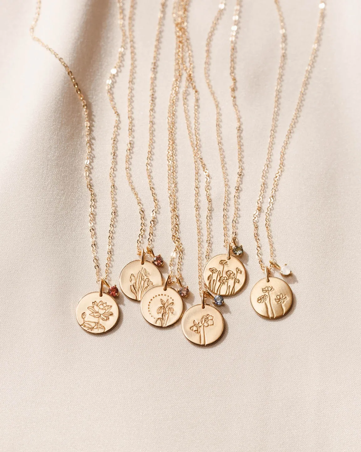 Flora Birthstone Necklace