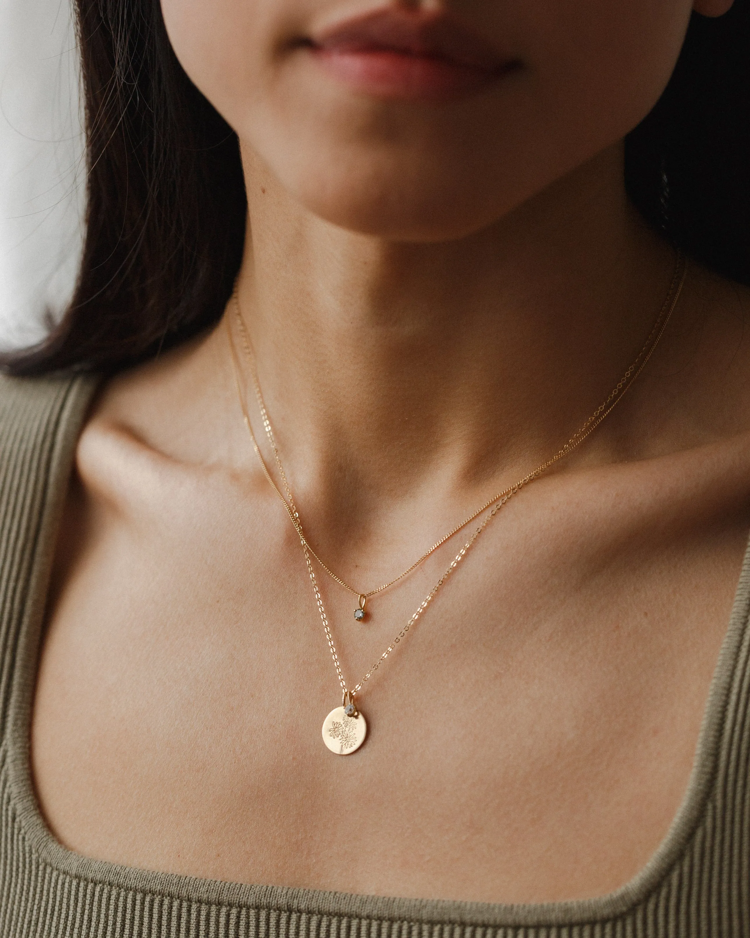 Flora Birthstone Necklace