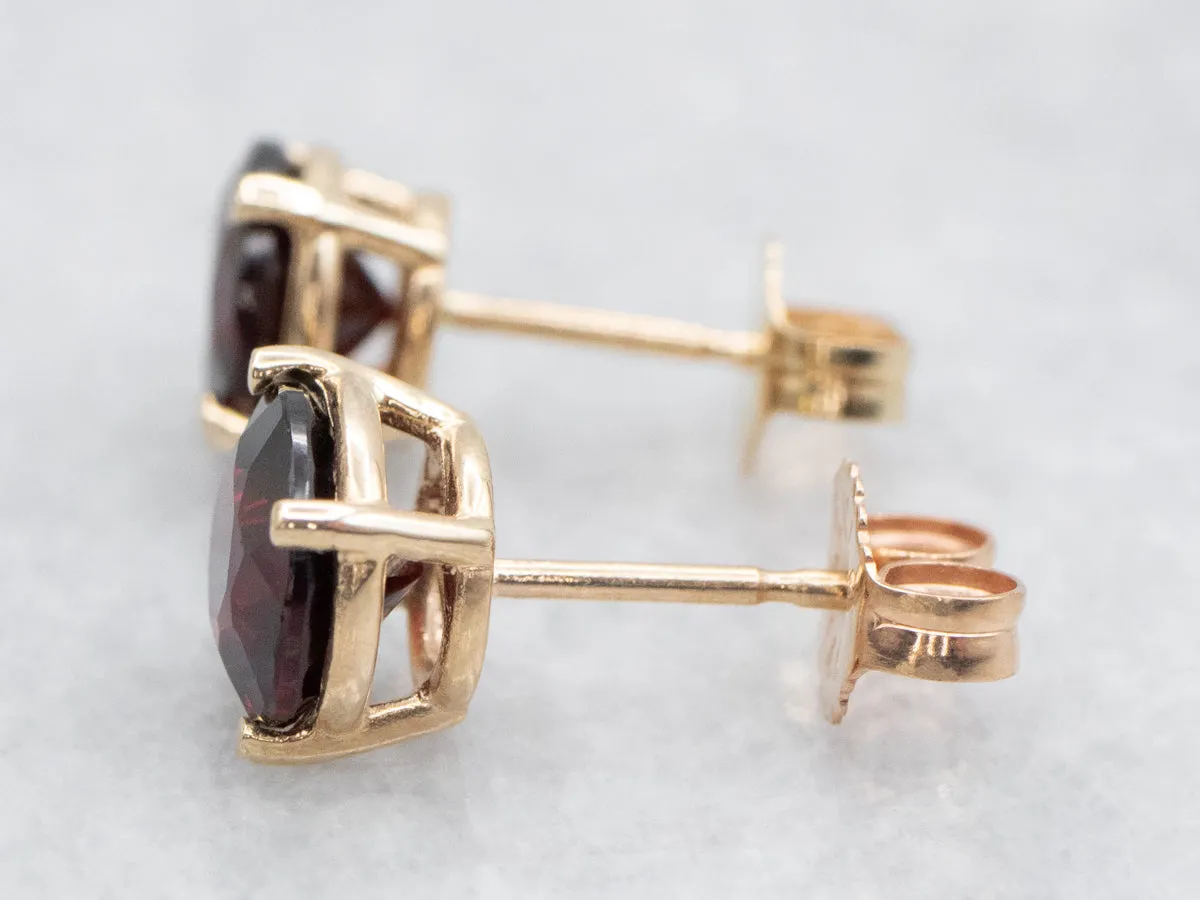 Garnet Stud Earrings