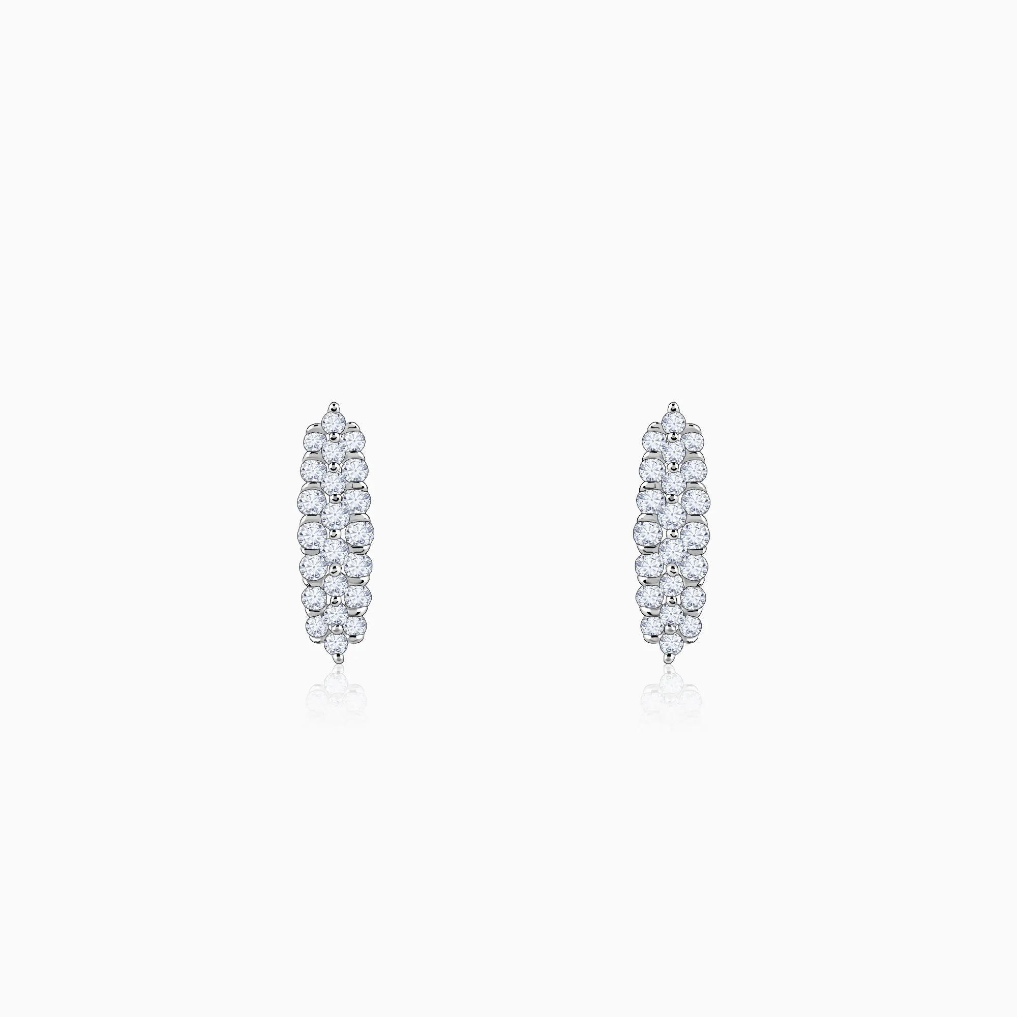 Gold Baroque Diamond Earrings