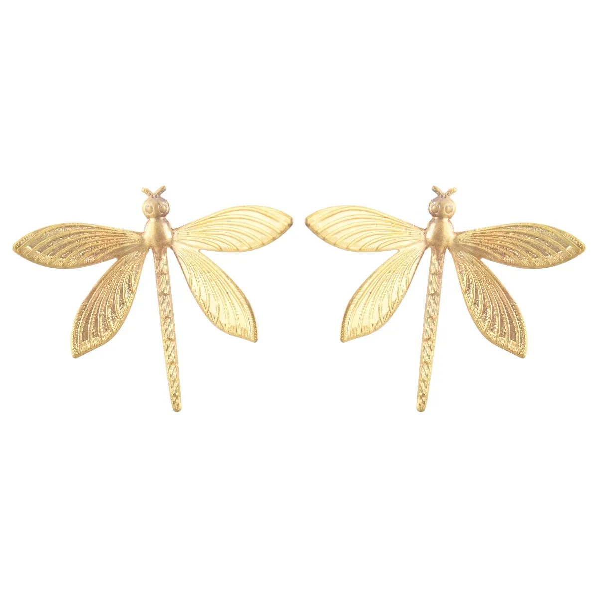 Gold Dragonfly Earrings