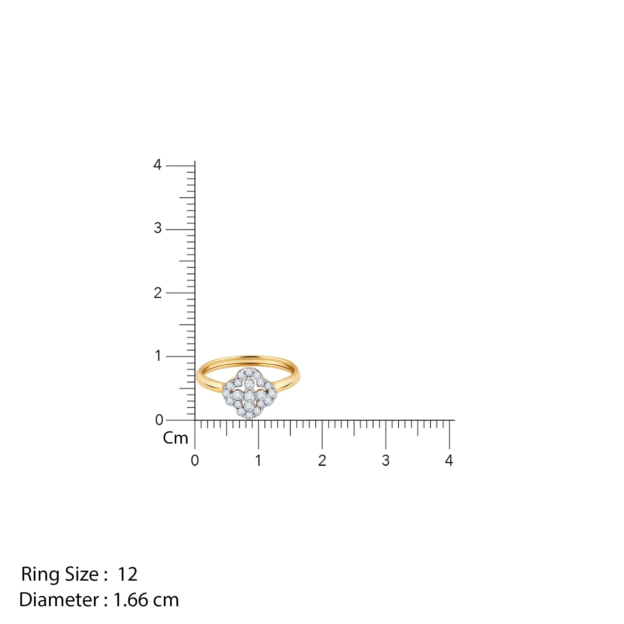 Gold Fleurir Diamond Ring