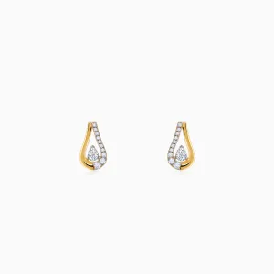 Gold Majestic Aura Diamond Earrings