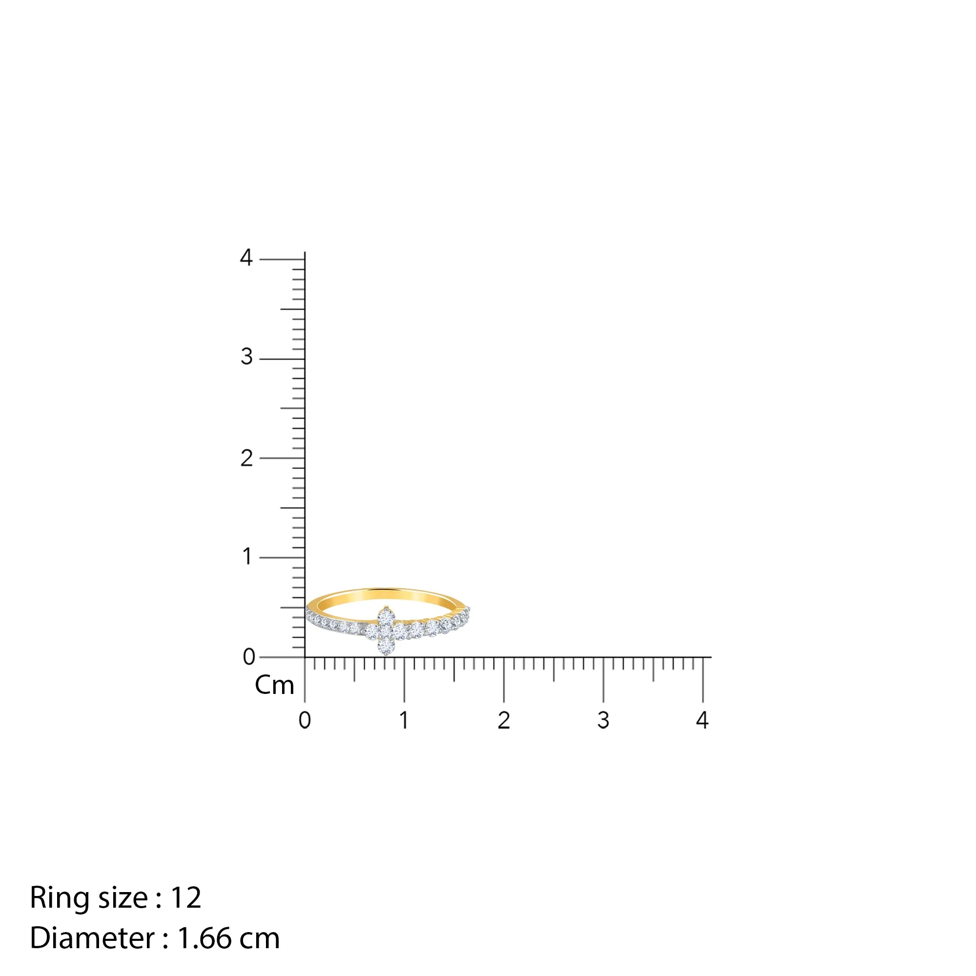Gold My Forever Tiara Diamond Ring