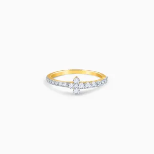 Gold My Forever Tiara Diamond Ring