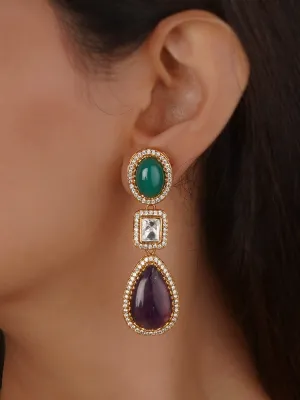 Gold Plated Contemporary Earrings - CC-EAR26