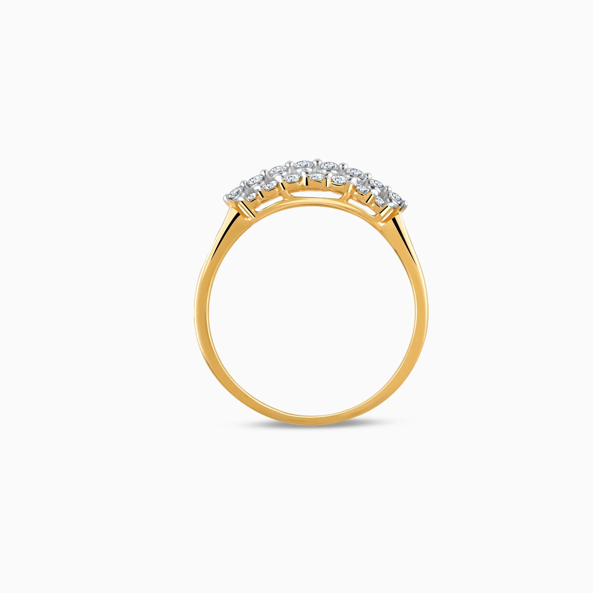 Gold Shimmering Aura Diamond Ring