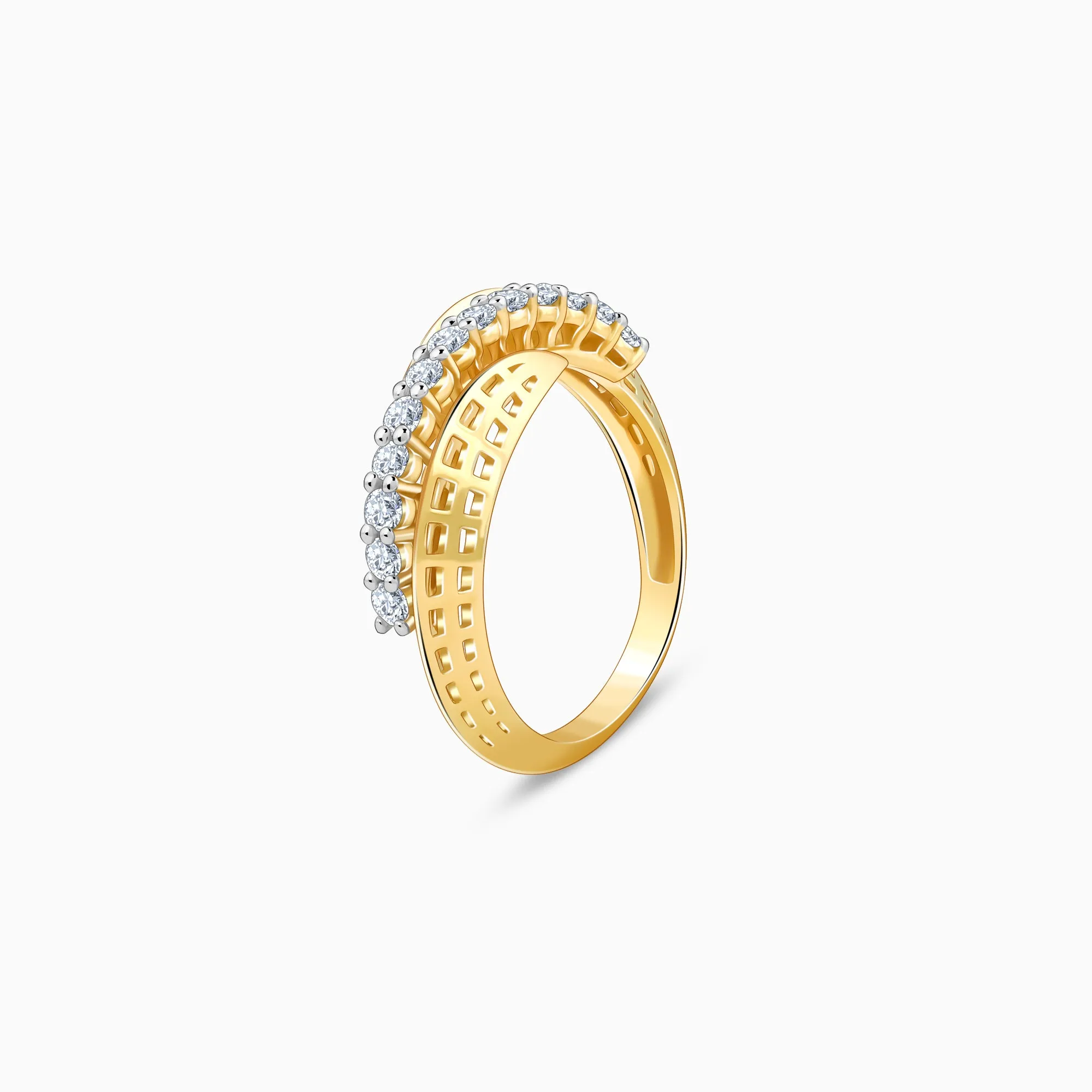 Gold Shimmering Moments Diamond Ring