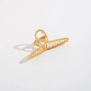 Gold Twist Claw Clip