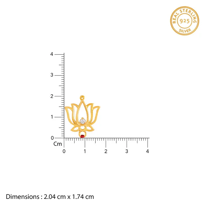 Golden Padmavati Lumba Rakhi