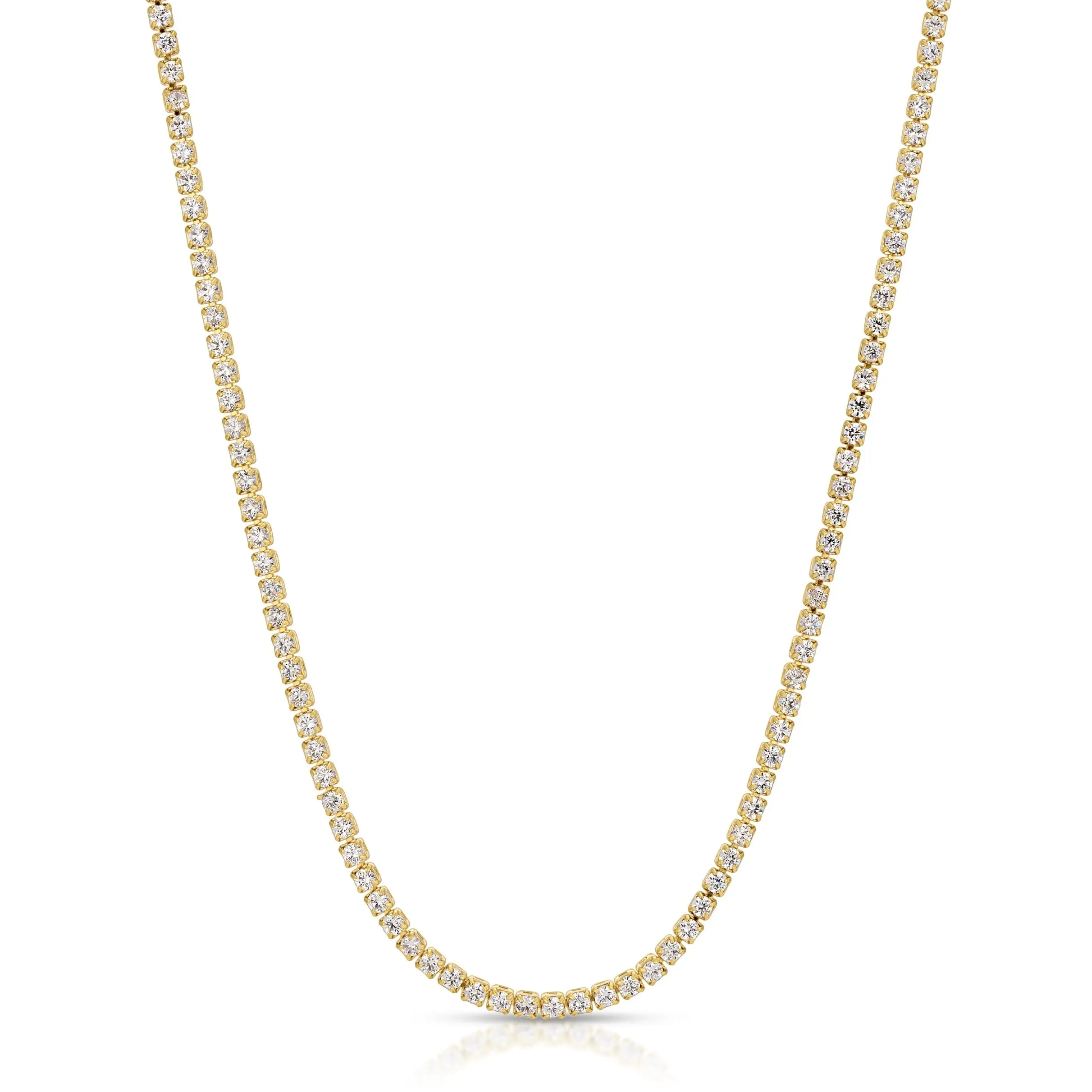 Gracie Tennis Necklace - White