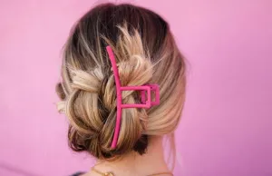 Hot Pink Claw Clip