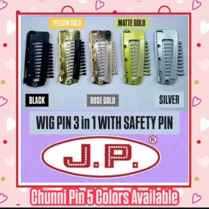 JP Hair Pins Chunni Pallu Wing PIN 3in1 Product  Hair Accessories for Girls & Women