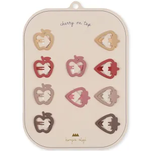 Konges Sljd Hair Clips Junior Mix 10-pack Fruit