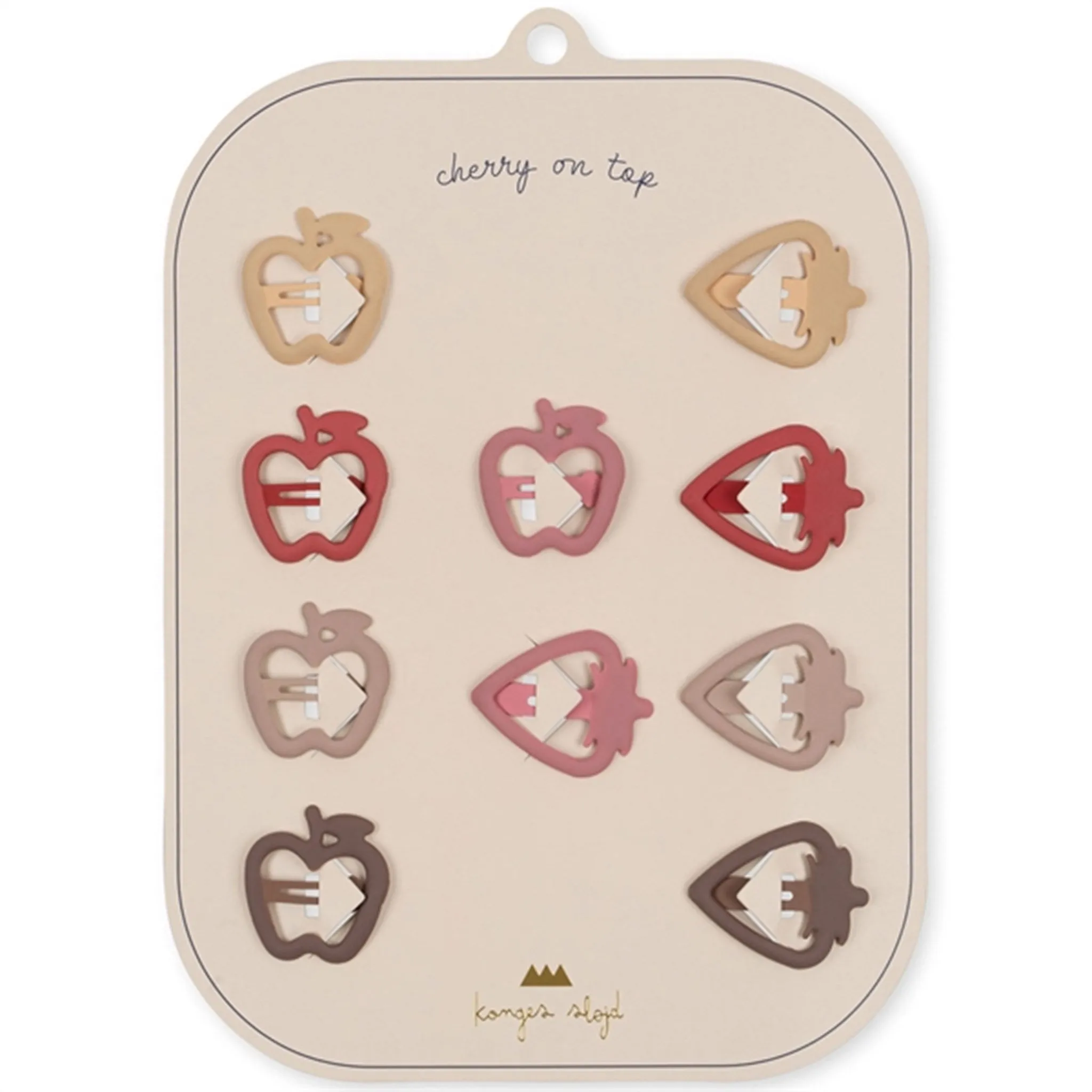 Konges Sljd Hair Clips Junior Mix 10-pack Fruit