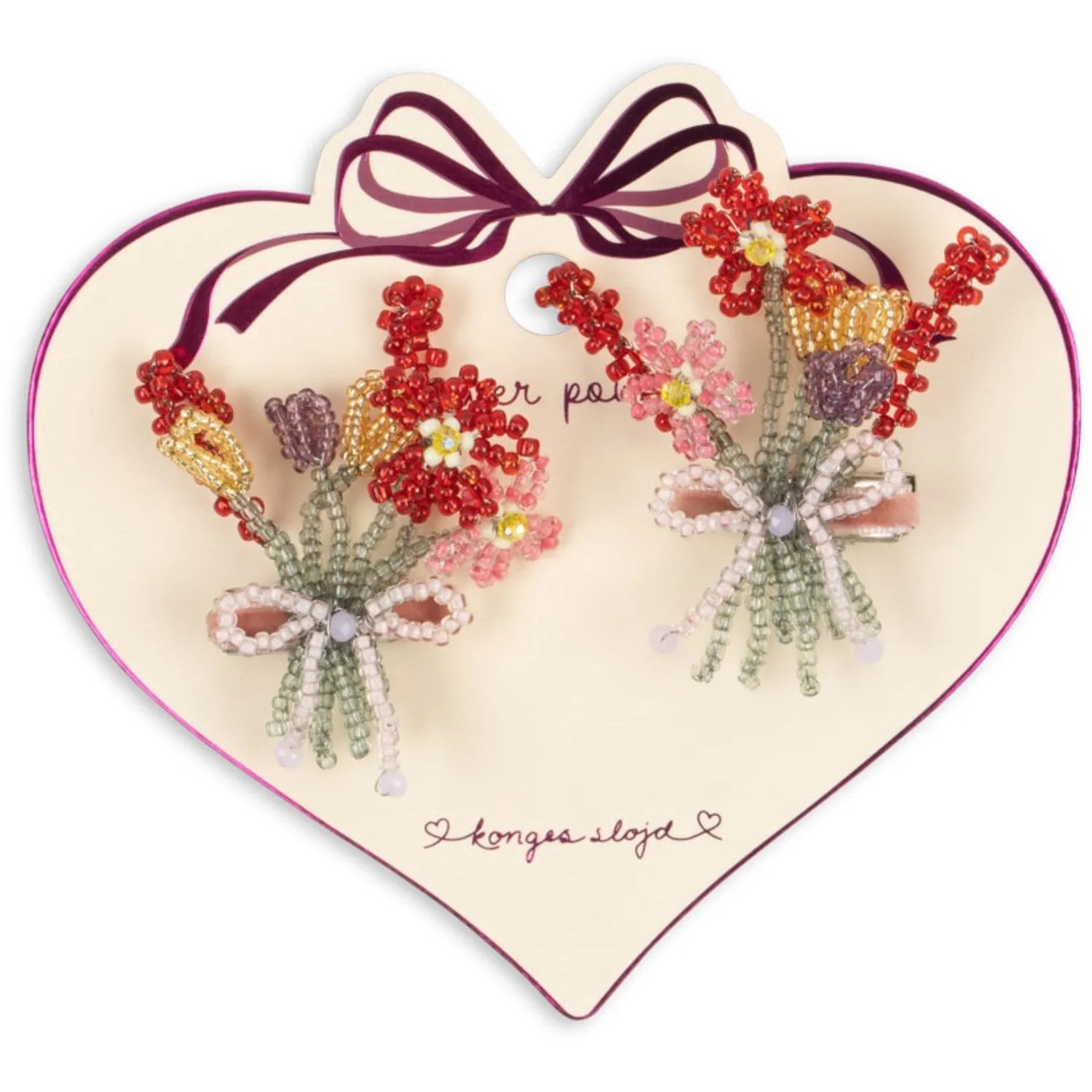 Konges Sl?jd Multi 2 Pack Pearly Flower Hair Clip