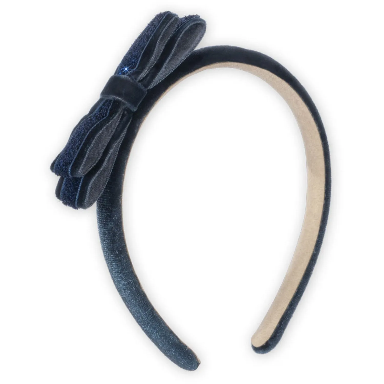 Konges Sl?jd Navy Blazer Velvet Bow Hairbrace