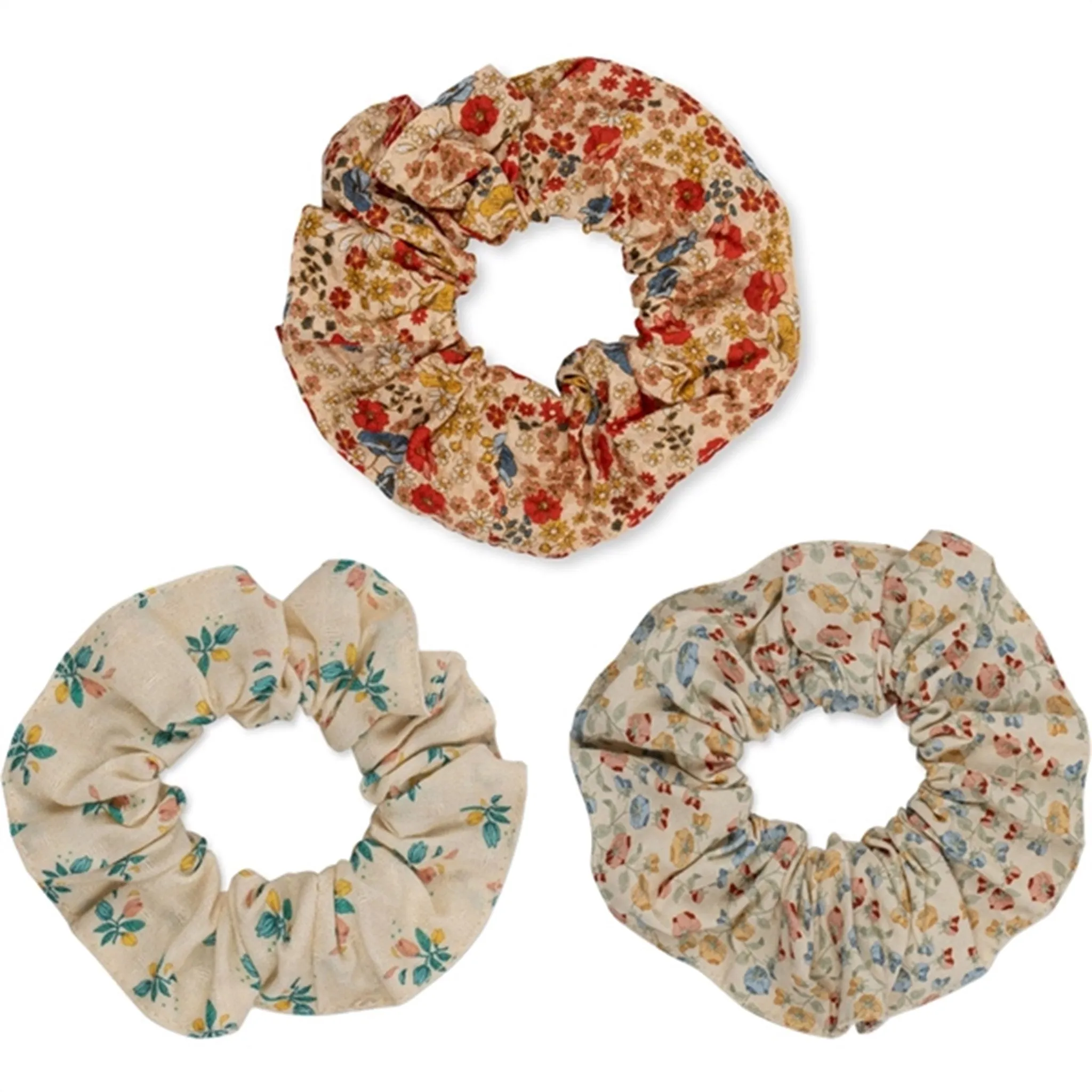 Konges Sljd Scrunchie 3-pack Big Viletta/Espalier/Fleur Color
