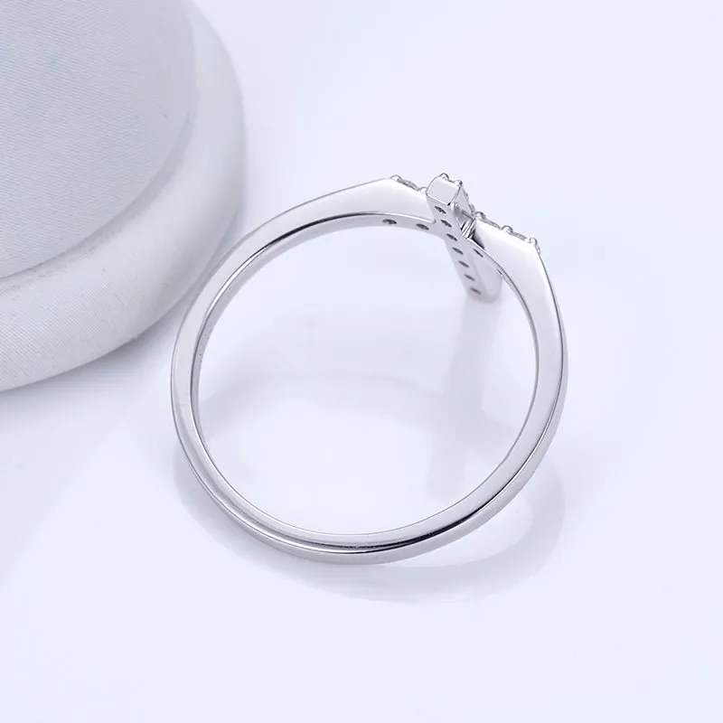 Lab Diamond Cross Fashion Ring