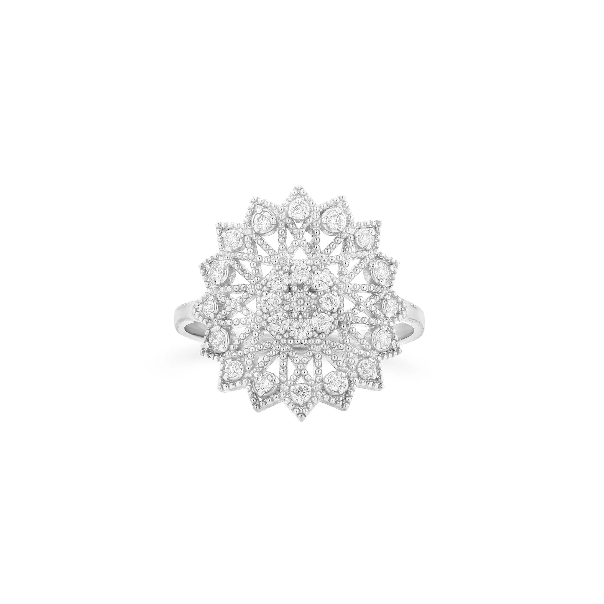 Lace Deco Ring - VI w Diamonds
