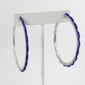Lapis Hoop Earrings