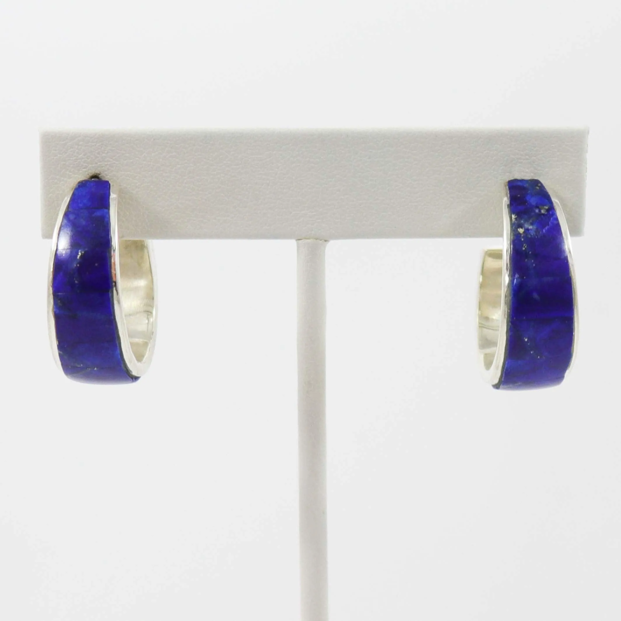 Lapis Hoop Earrings