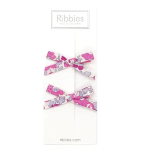 Liberty of London Schoolgirl Bows - Betsy Hot Pink
