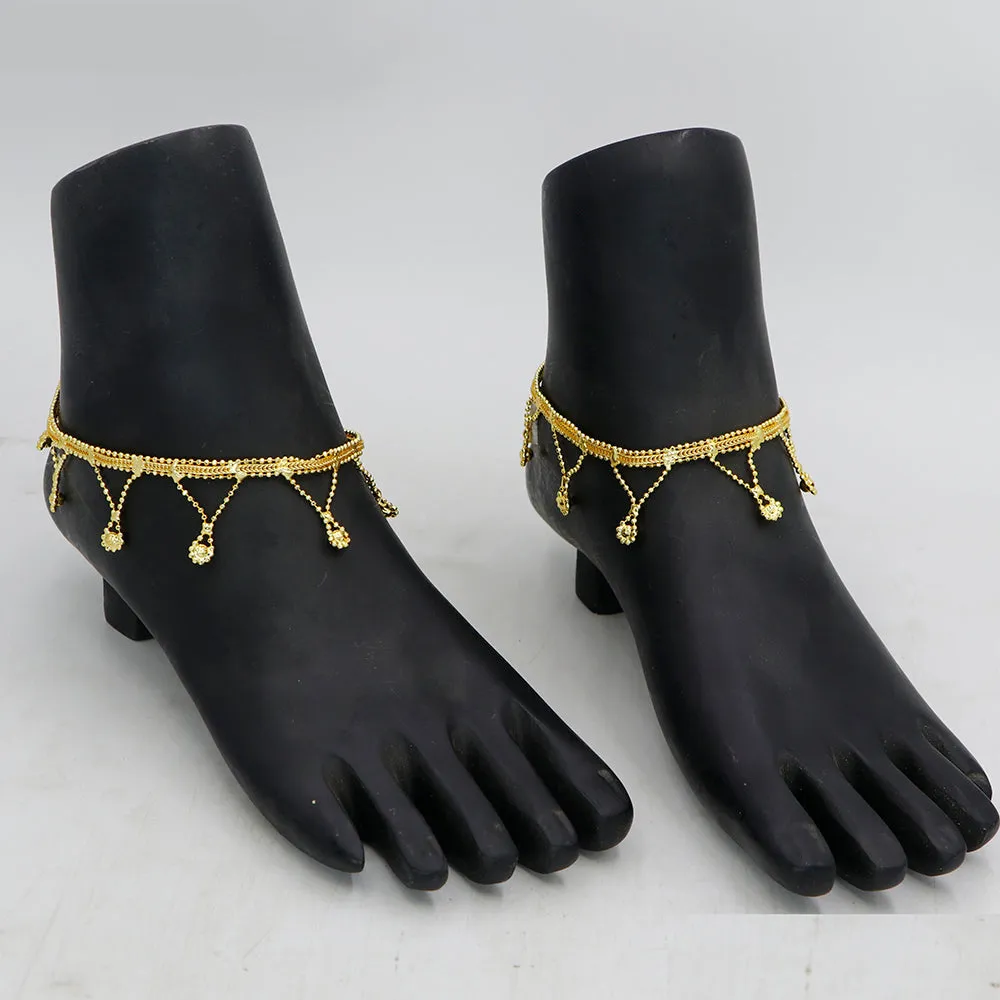 Mahavir Gold Plated Payal / Anklet