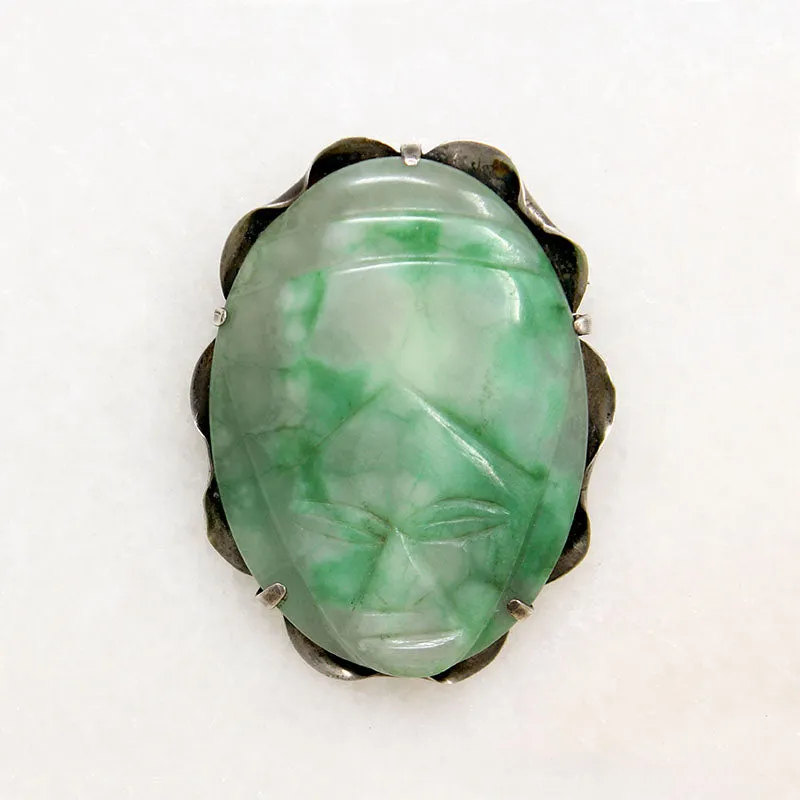 Meso-American Mask Eisenberg Original Brooch