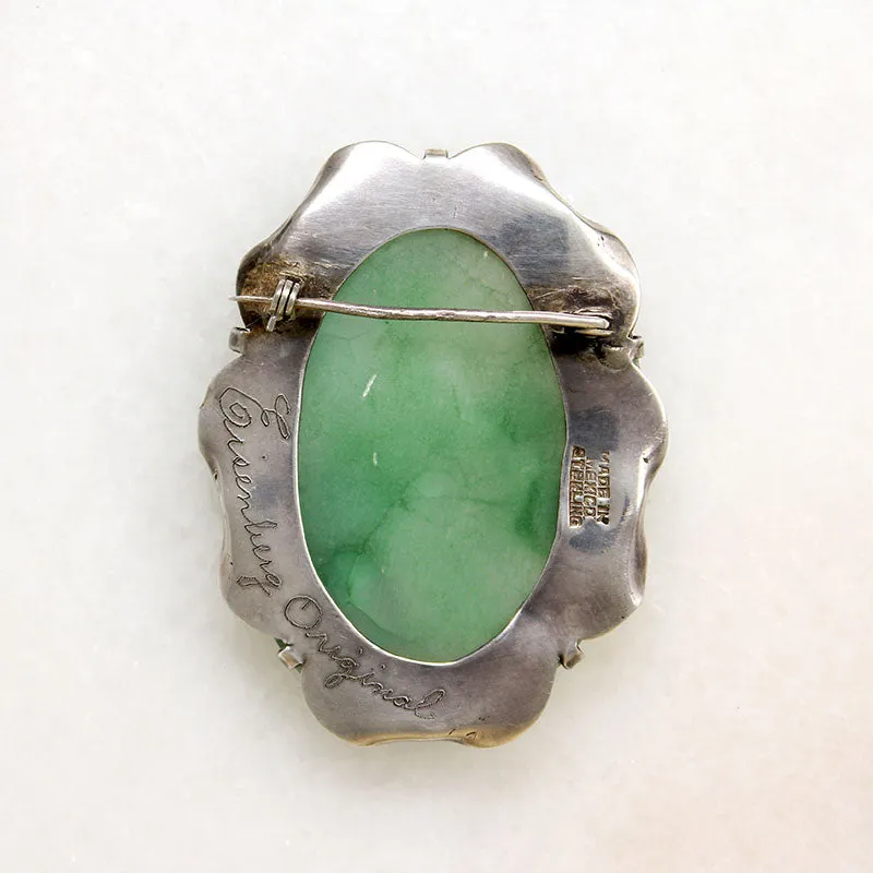 Meso-American Mask Eisenberg Original Brooch