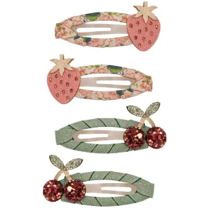 Mimi & Lula 4 Hair Clips - Fruity Floral Florence