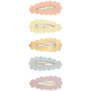 Mimi & Lula 5 Hair Clips - Mini Scalloped Sparkle Dreamland