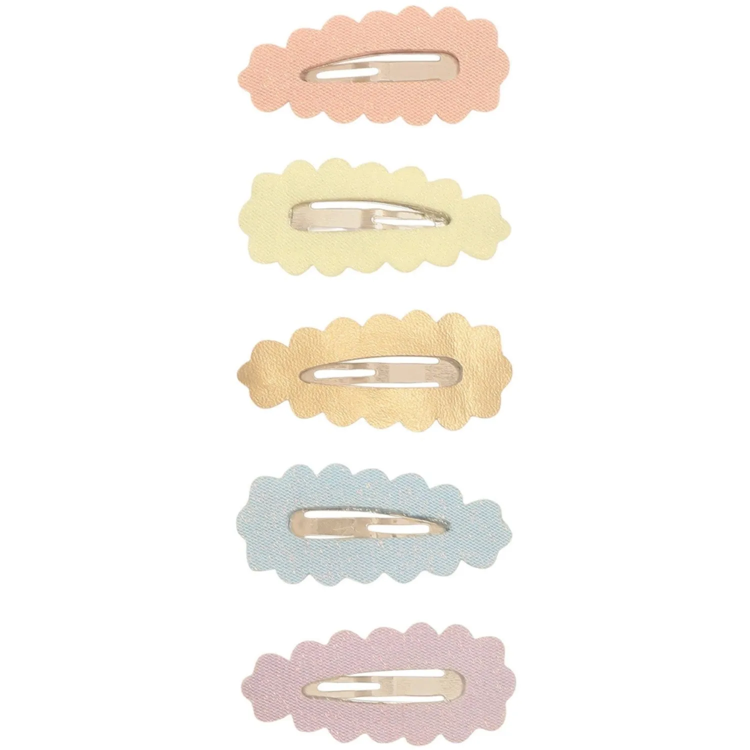 Mimi & Lula 5 Hair Clips - Mini Scalloped Sparkle Dreamland