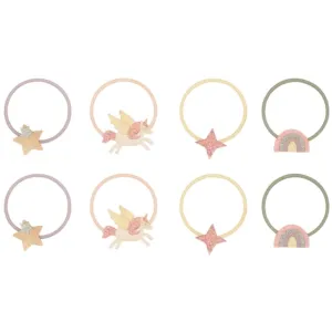 Mimi & Lula 8 Hair Elastics - Mini Flying Unicorn Dreamland