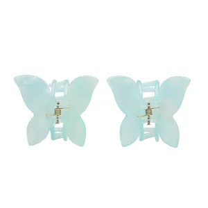 MINI BUTTERFLY CLIPS ICE BLUE
