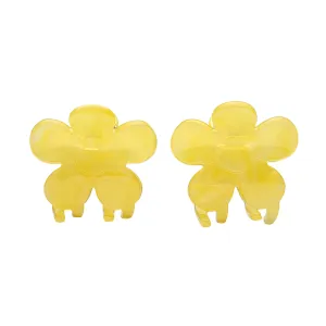 MINI FLOWER CLIPS YELLOW