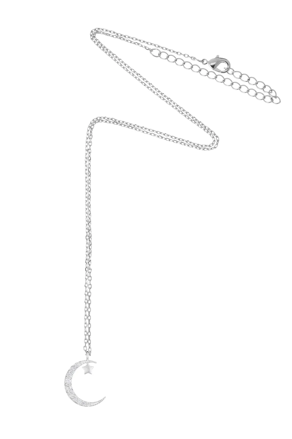 Moon and Star Necklace