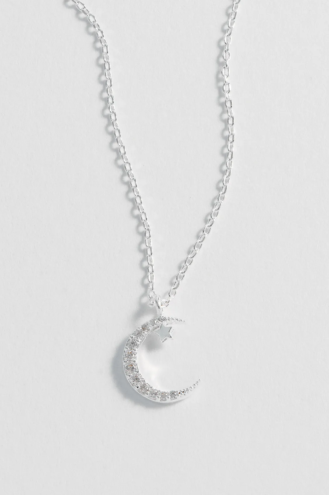 Moon and Star Necklace