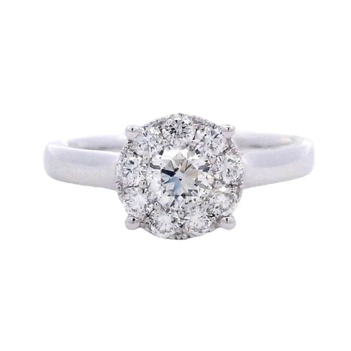 Mountz Collection 3/4CTW Diamond Halo Ring in 14K White Gold
