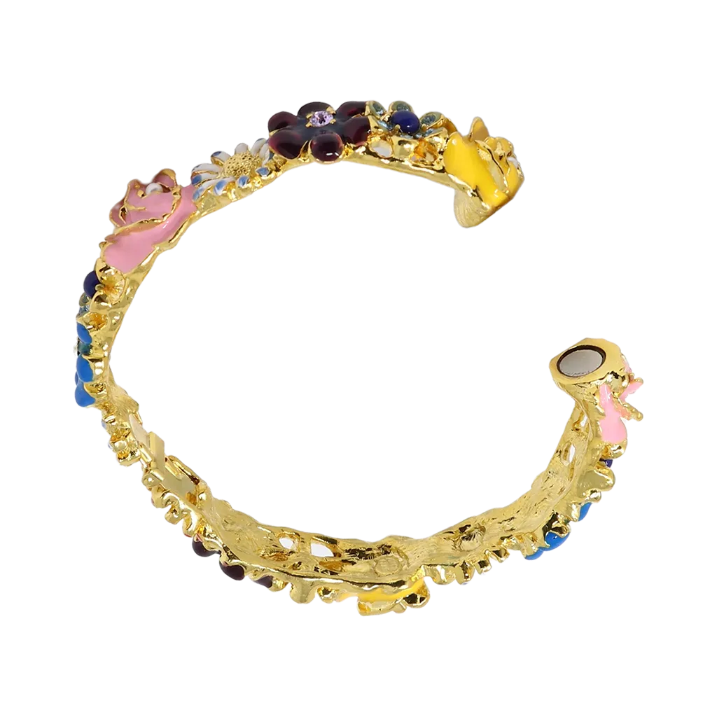 Multicolored Flower Bracelet