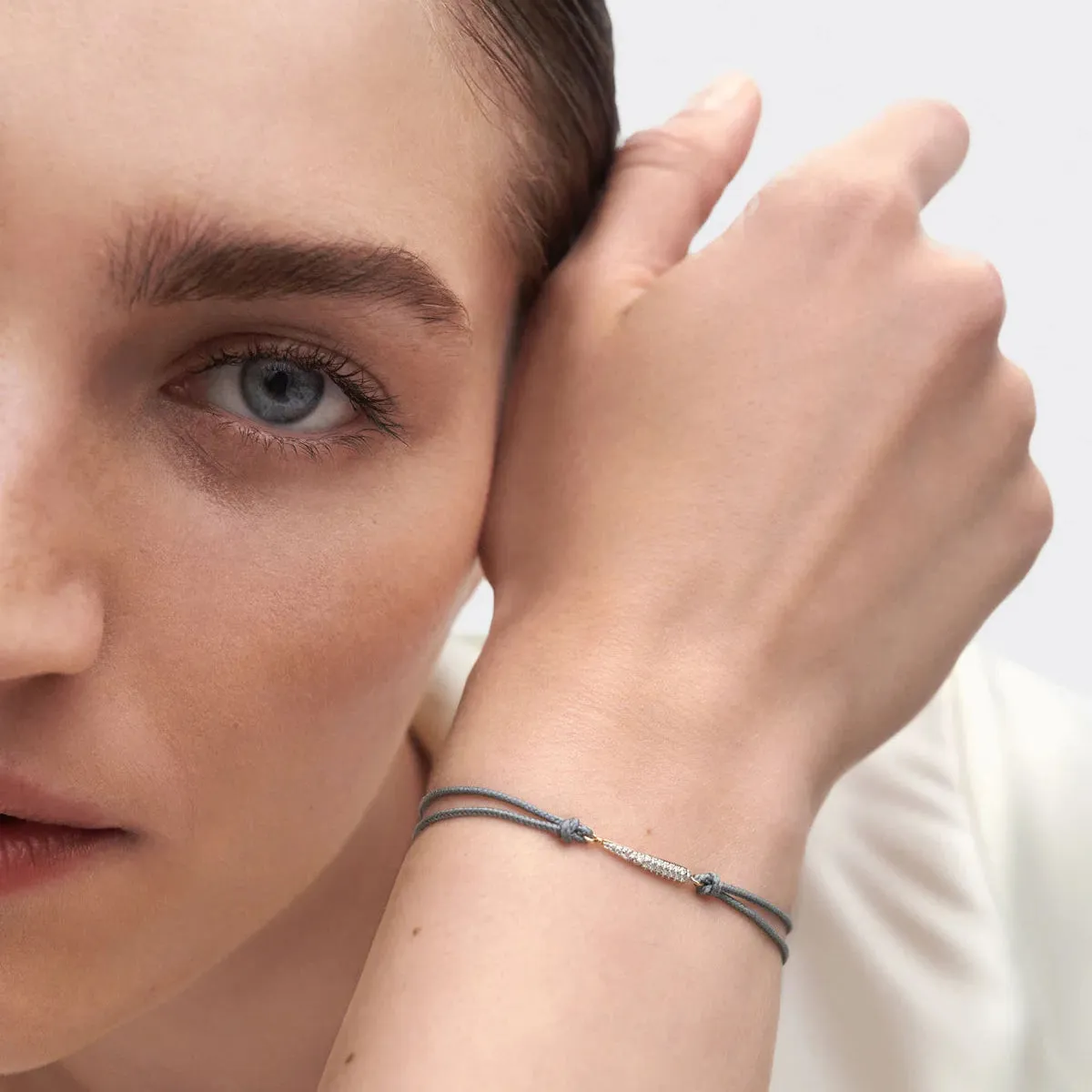 Nina Diamond Cord Bracelet, Blue