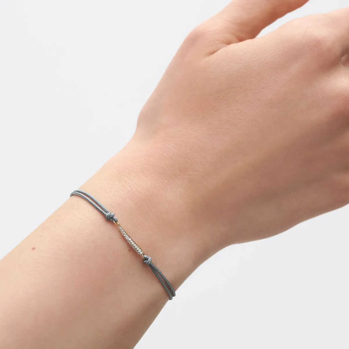 Nina Diamond Cord Bracelet, Blue