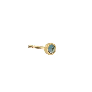 Nova Ear Stud Blue Topaz -18k Gold- sold by piece