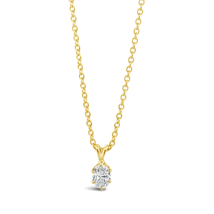 Oval Diamond Pendant